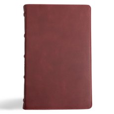 (英文圖書) CSB Single-Column Personal Size Bible Holman Handcrafted Collection Premium Marbled Burgund... Leather, Holman Bibles, 英文, 皮革