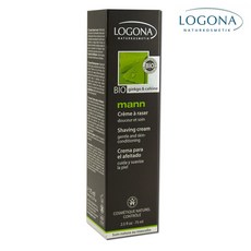 LOGONA 銀杏和咖啡因男士剃須膏, 1個, 75ml