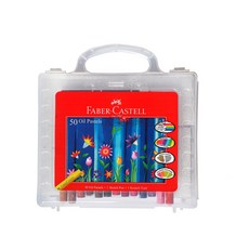 FABER CASTELL輝柏50色粗芯手提精裝油性粉彩條, 詳見包裝