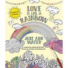 (英文圖書) Love Is Like a Rainbow: Just Add Water [With Paint Brush] 平裝版, Thunder Bay Press, 英文