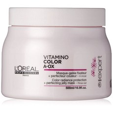L'Oreal Vitamino Color A-Ox光澤保護+完美果凍髮膜免沖洗, 1個, 500ml