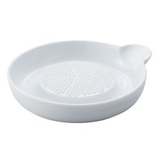 NichiNichidougu 陶瓷磨泥盤 M, 1個, 白色