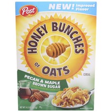 Post 蜂蜜燕麥 核桃楓糖口味, 1盒, 411g