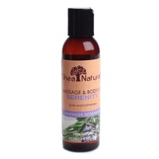 SHEA NATURAL 按摩和身體油寧靜薰衣草迷迭香, 1個, 118ml