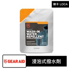 樂卡LOCA GEAR AID浸泡式撥水劑，戶外服飾防潑水修復劑，提升透氣性，環保無毒配方, 10 fl oz (296ml), 1個