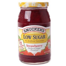 SMUCKER'S 盛美家 低糖草莓蜜餞, 1個, 440克