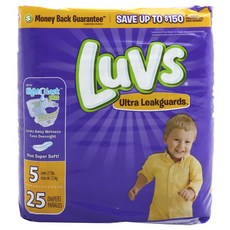 Luvs 防漏柔軟黏貼型尿布, 第5階段, 25片