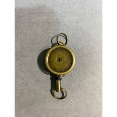 上鋐皮件金屬 證件套伸縮繩, 青古色