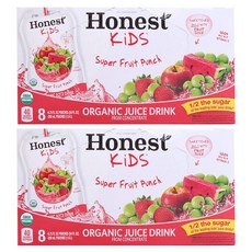 HonestKids 孩童果汁, 蘋果葡萄草莓西瓜口味, 200ml, 16包