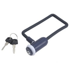 自行車電池鎖, 1個, 海軍+白色