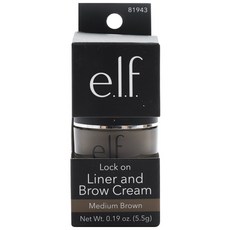 ELF Lock On 眼線筆和眉霜 5.5 克, 1個, 中褐色