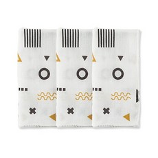 KU KU Duckbill 紗布手帕3入/澡巾2入 (十二星座/純真之瞳/極簡幾何) - KUKU PLUS