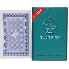 BLUE FISH標準撲克牌/ 橋牌 妞妞樸克牌, 藍色, 1個