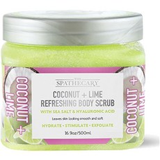 椰子萊姆清爽身體磨砂膏, 1罐, 500ml