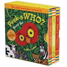 (英文圖書)Peek-A Who? Boxed Set: (Children's Animal Books Board Books for Kids) 精裝版, Chronicle Books, 英文