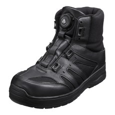 Soletec黑色低筒防滑輕量旋鈕安全鞋-CKF1357，工作安全鞋，舒適輕便，旋鈕設計