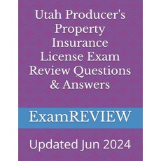 (英文圖書) Utah Producer's Property Insurance License Exam Review Questions & Answers 平裝版, Independently Published, 英文