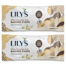 LILY'S 甜菊糖白巧克力片, 255g, 2包