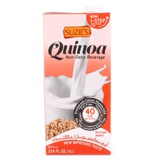 Suzie's 無糖藜麥植物奶 香草口味, 1瓶, 1L