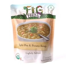 FIG FOOD COMPANY 低鹽豌豆馬鈴薯濃湯, 1包, 411g