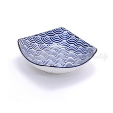 大同象牙強化海波浪四方缽P07H44 (四方碟 淺井) - 海波浪紋，象牙瓷材質，四方造型, 象牙