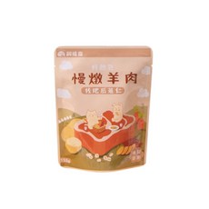 飼糧倉好飽包鮮肉寵物餐包系列-燉牛三寶佐紅燒番茄口味，犬用營養餐包，方便即食，多種口味可選, 150g, 1個, 慢燉羊肉-佐地瓜薏仁