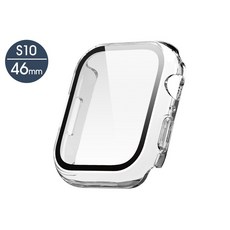 elago Apple Watch 10 9H鋼化玻璃透明防撞保護殼, 46 mm