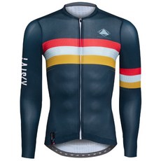 BAISKY百士奇自行車衣男款 平行線 藍