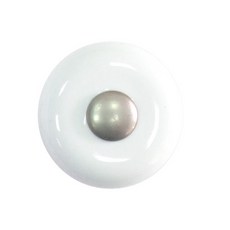 台灣阿成五金 Mydiy 英式簡約風瓷珠- 直徑 32mm / 二色可選 / 台灣製把手, 銀色