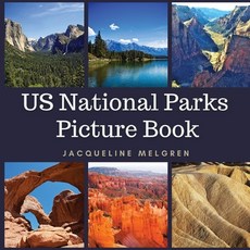 (英文圖書) US National Parks Picture Book: Dementia and Alzheimer's Activities for Seniors 平裝版, Adisan Publishing AB, 英文