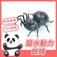 鹽水動力蜘蛛 拼裝機器人 拼裝玩具 DIY玩具 科普玩具 科學實驗模型 自然科學 科學實驗 益智玩具 。黑白寶貝。, 詳見包裝