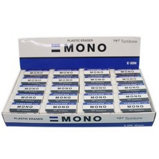 TOMBOW 蜻蜓牌 MONO橡皮擦 E-30N 小 日本原裝, 【一個入】, 白色, 1個