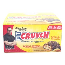 FIT CRUNCH 乳清蛋白烘焙棒, 花生醬, 12件, 88g