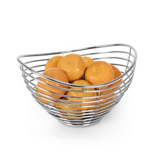 SPECTRUM Diversified Designs Opus水果碗廚房收納籃, 銀