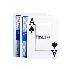 WPT 防水撲克牌, 藍色, 1個
