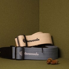 森韻木吉他工作室 Neowood Hipster 吉他背帶 貝斯背帶 雙層3mm厚實紓壓, 海軍藍