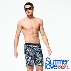 SUMMER LOVE 夏之戀SPORTS大男寬口泳褲(C24906)，舒適透氣，時尚印花，快乾材質，水上運動適用