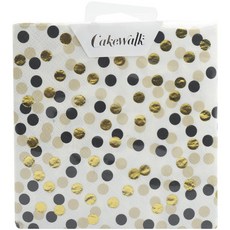 Cakewalk 燕尾服圓點設計餐巾紙, 1個, 混色