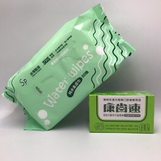 康齒速牙粉 (綠色牙齦保健/藍色琺瑯潔白) 買1送1 限時贈送80抽濕紙巾
