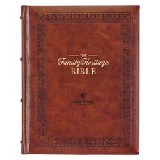 (英文圖書) NLT Family Heritage Bible Large Print Family Devotional Bible for Study New Living Translat... Leather, Christian Art Publishers, 英文, 皮革