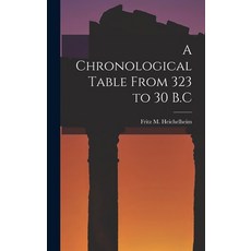 (英文圖書) A Chronological Table From 323 to 30 B.C 精裝版, Hassell Street Press, 英文
