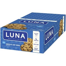 Lunaba 全營養棒巧克力曲奇餅無麩質蛋白質 8 克, 15入, 48g