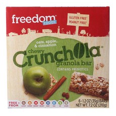 FREEDOM FOOD 燕麥蘋果肉桂穀物棒 6條入, 1盒, 210g
