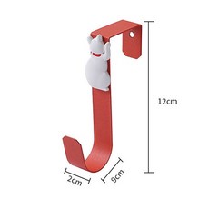 貓咪門後掛鉤 免釘掛鉤 造型掛鉤 門後掛勾 可愛貓咪掛鉤, orange, 1個