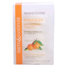 AROMATHERAPAES Energize Spa 沐浴片 138g, 橙子+天竺葵薄荷