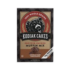 KODIAK CAKES 蛋白包裝鬆餅混合雙層黑巧克力全麥, 1個, 397克