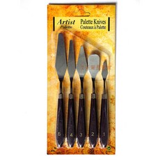 【汶采】油畫刀組 5支入 不鏽鋼 調色刀 刮刀, 詳見包裝