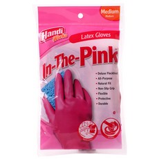 Handi-Works In-The-Pink橡膠手套 M號, 1個