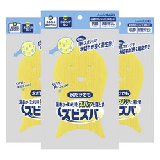AsahiKASEI 浴用迅速排水清潔海綿, 3個