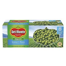 Del Monte 鮮切甜豌豆8粒, 3.4kg